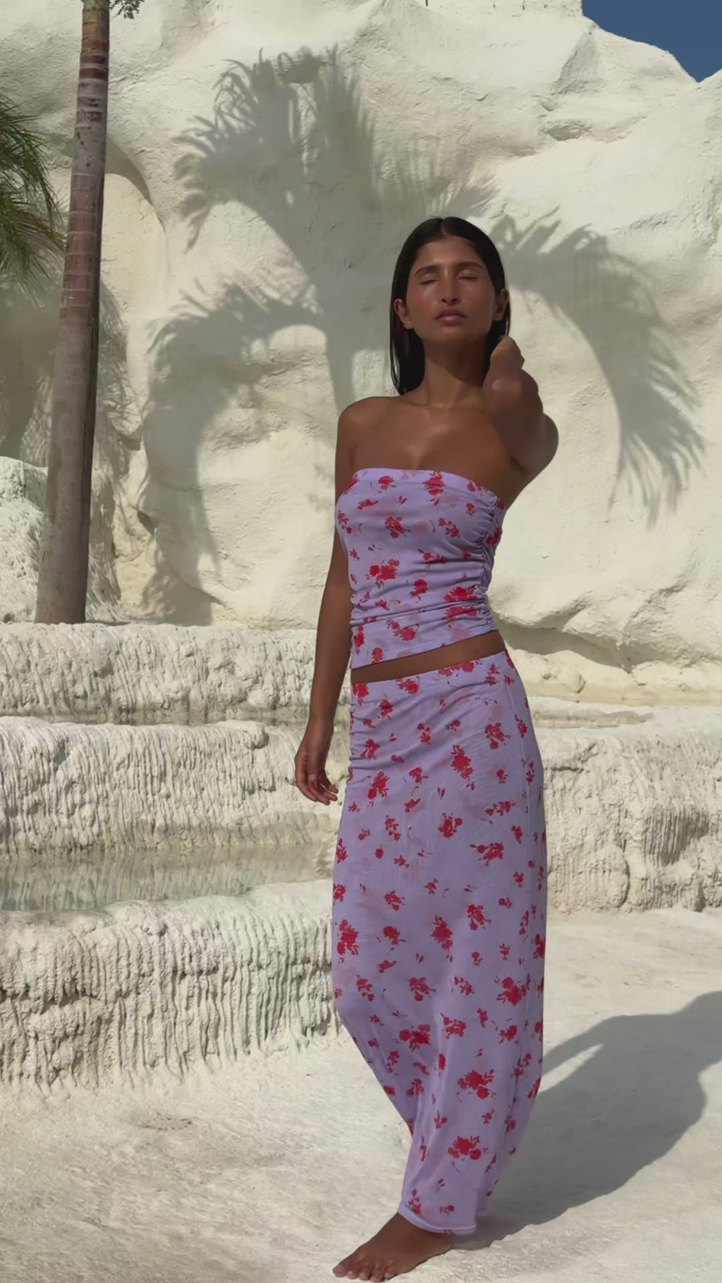 Clyde Mesh Skirt in True Romance