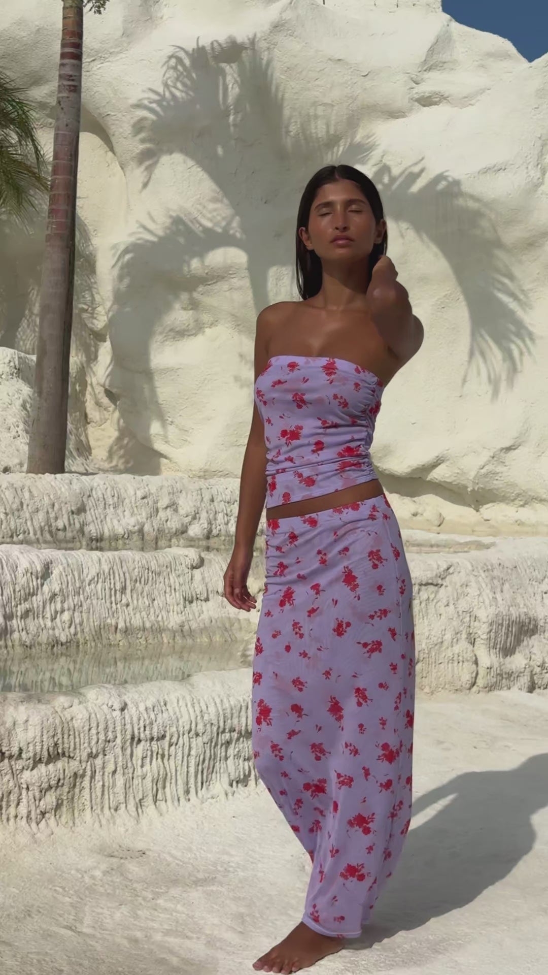 Clyde Mesh Skirt in True Romance
