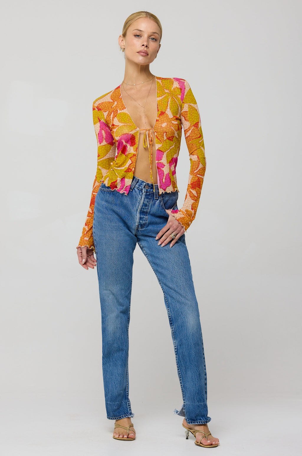 Aliyah Mesh Top in Keiko