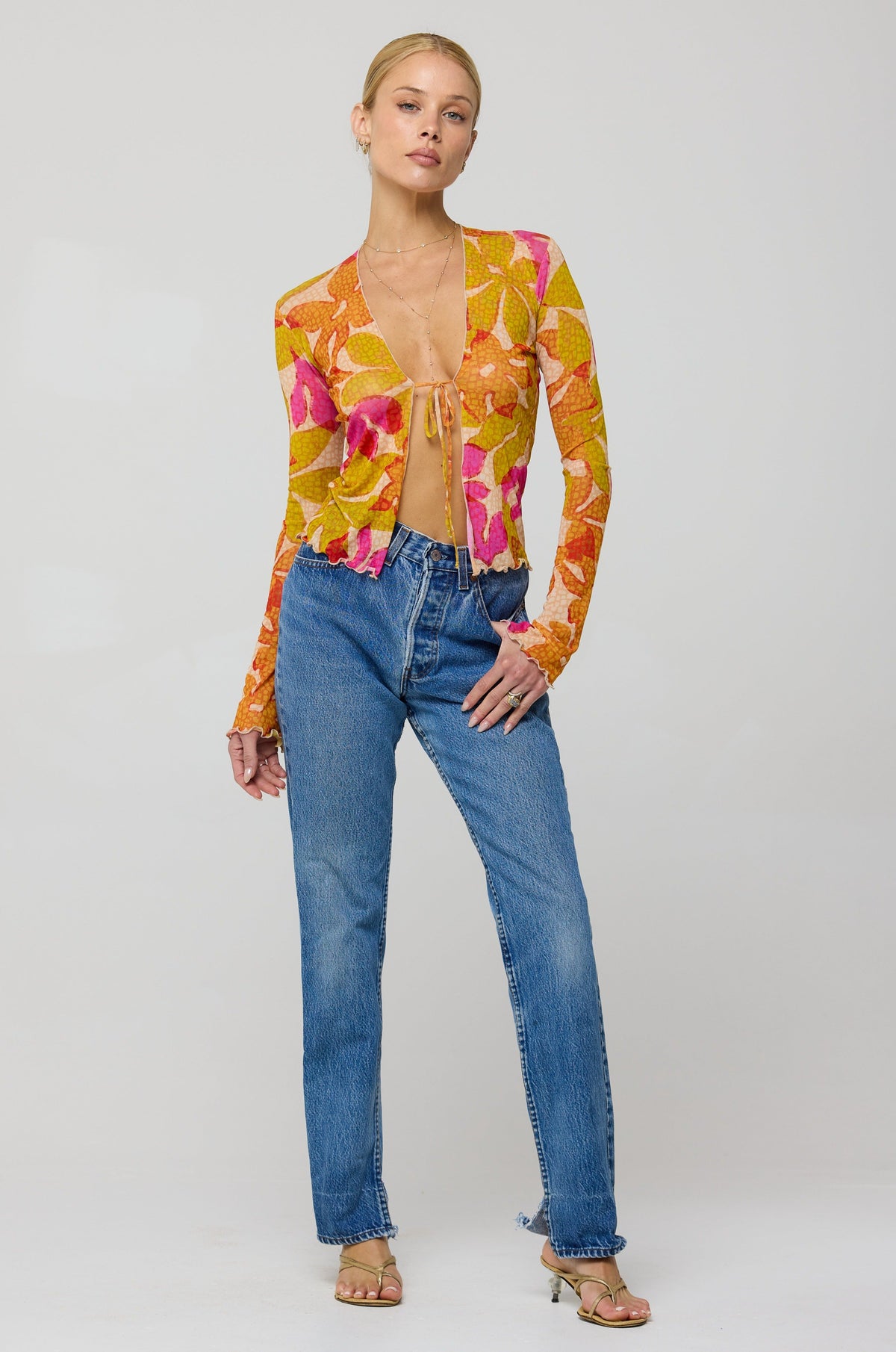 Aliyah Mesh Top in Keiko