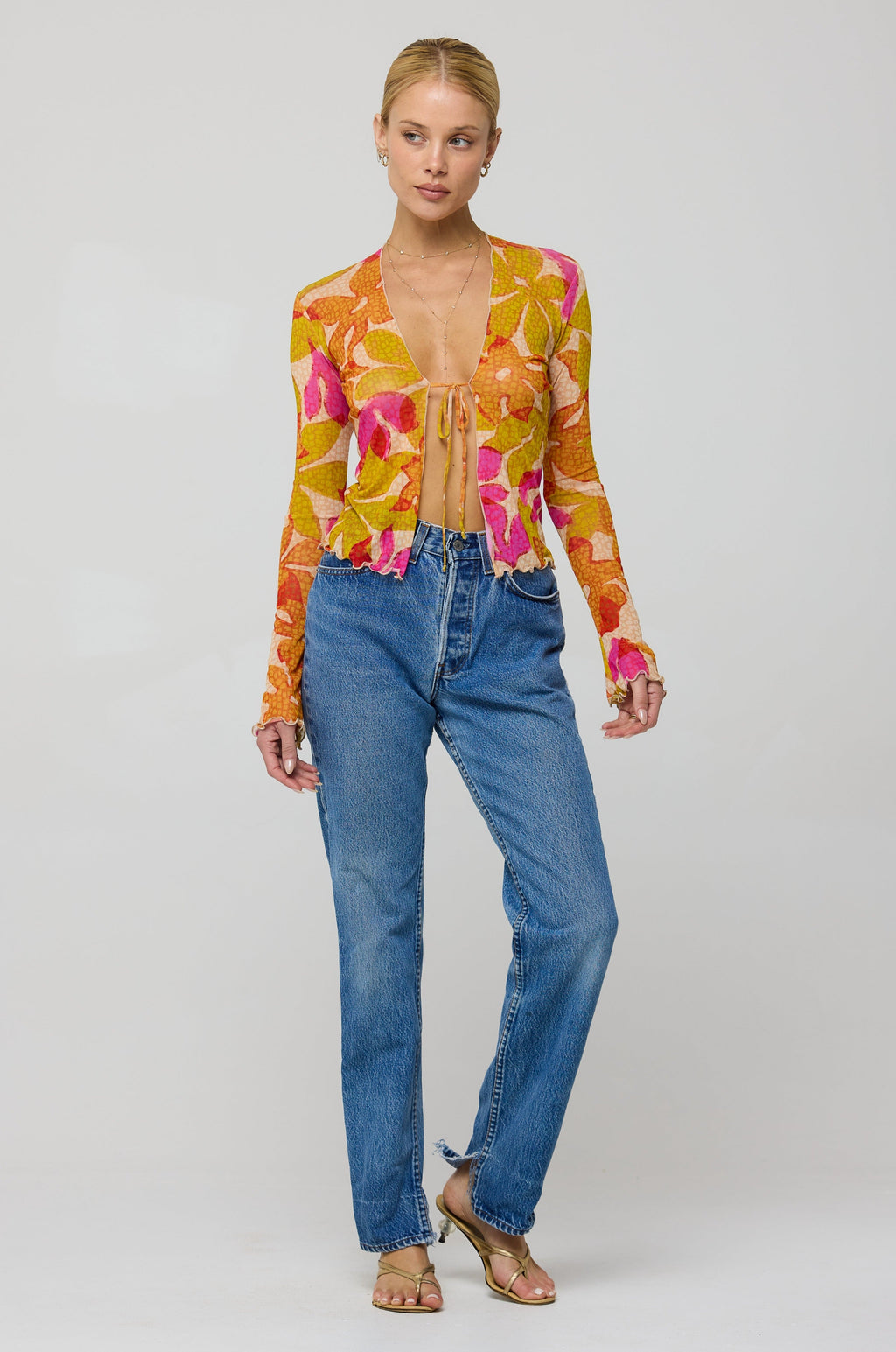 Aliyah Mesh Top in Keiko