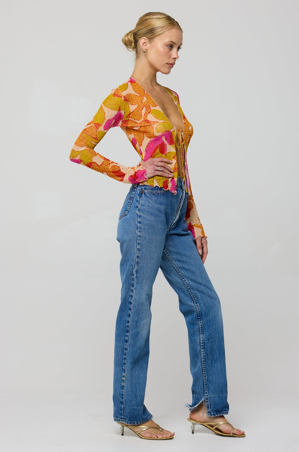 Aliyah Mesh Top in Keiko