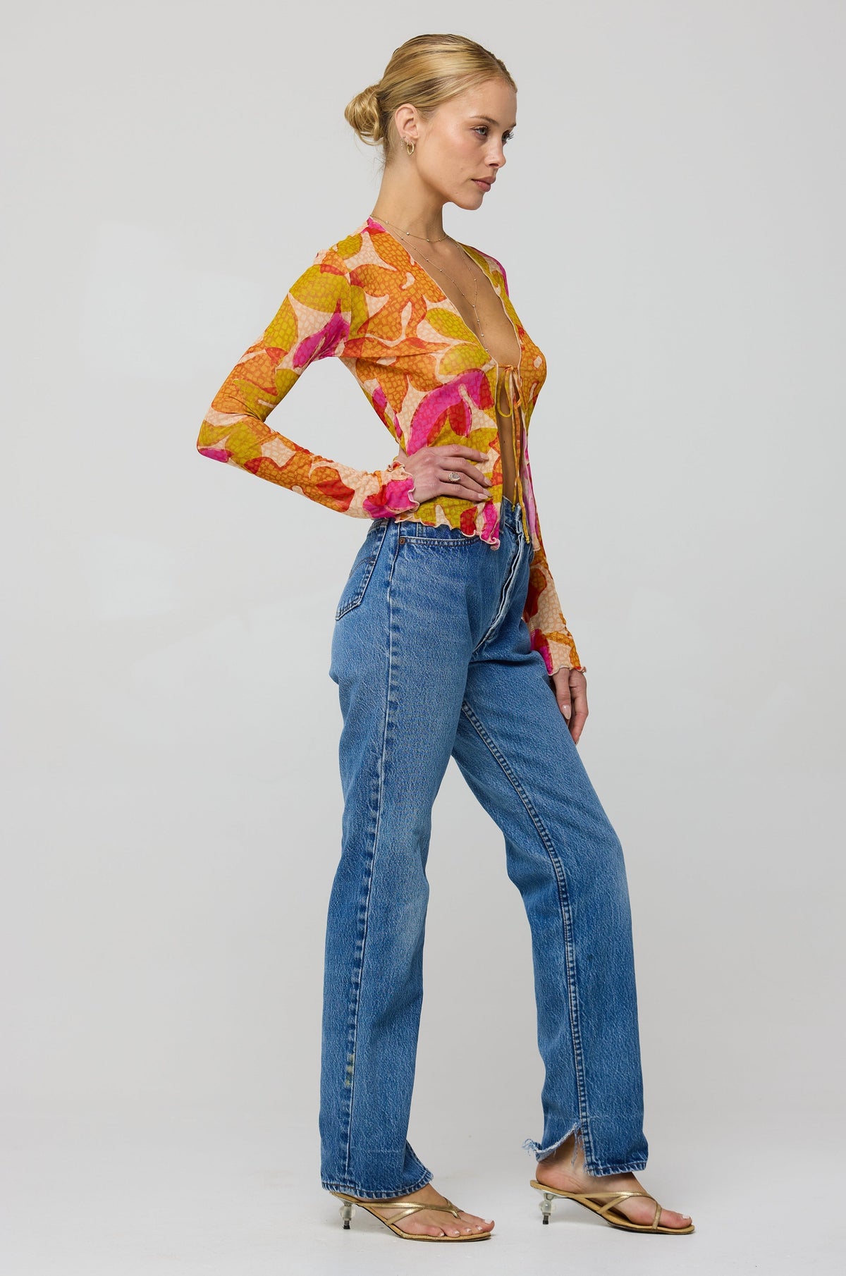 Aliyah Mesh Top in Keiko