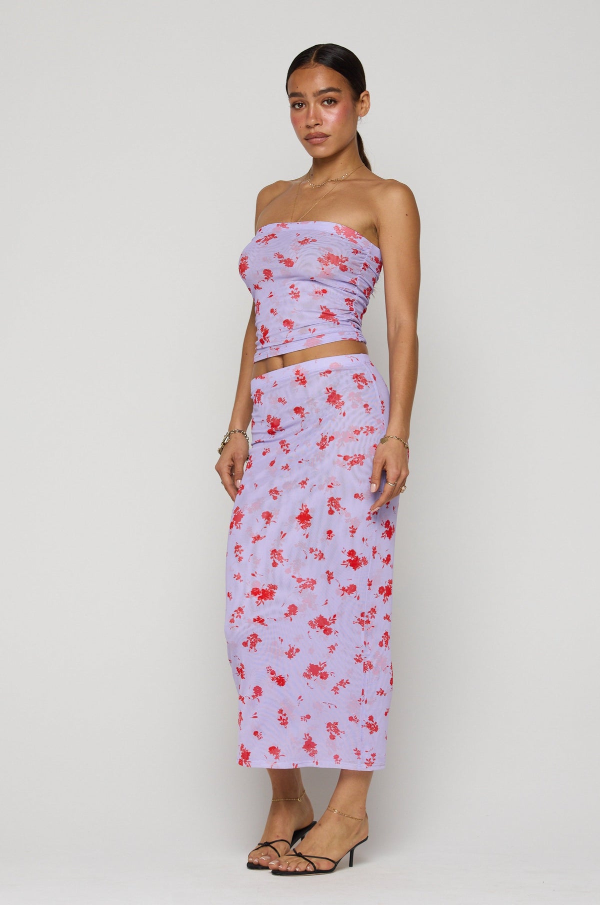 Clyde Mesh Skirt in True Romance