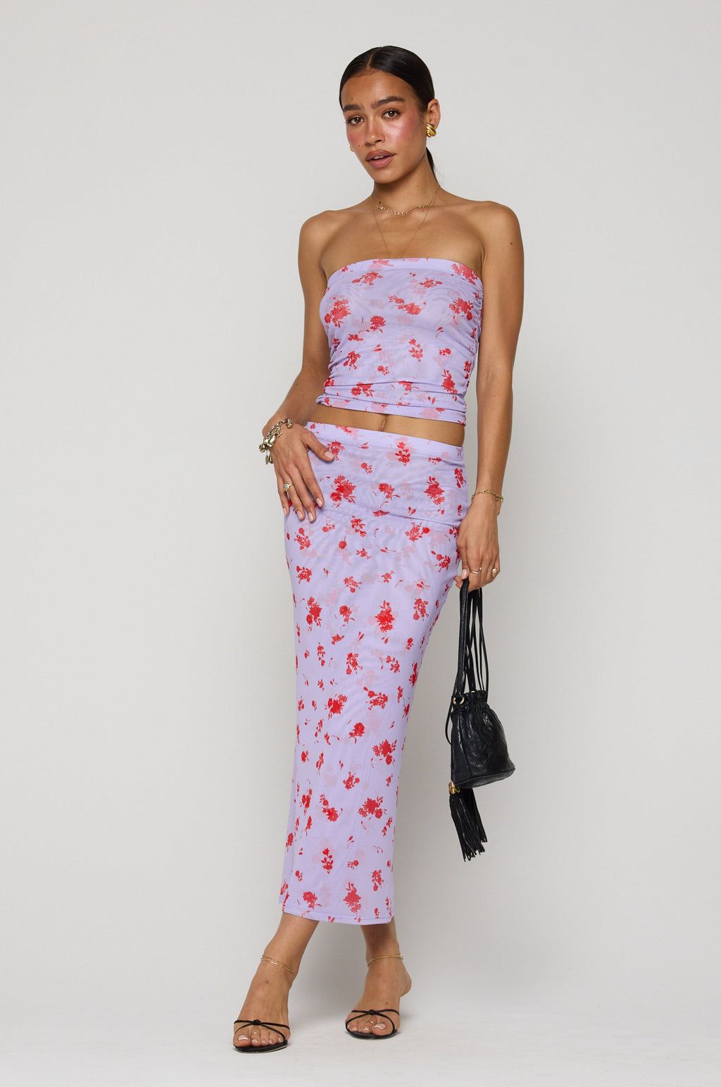 Clyde Mesh Skirt in True Romance