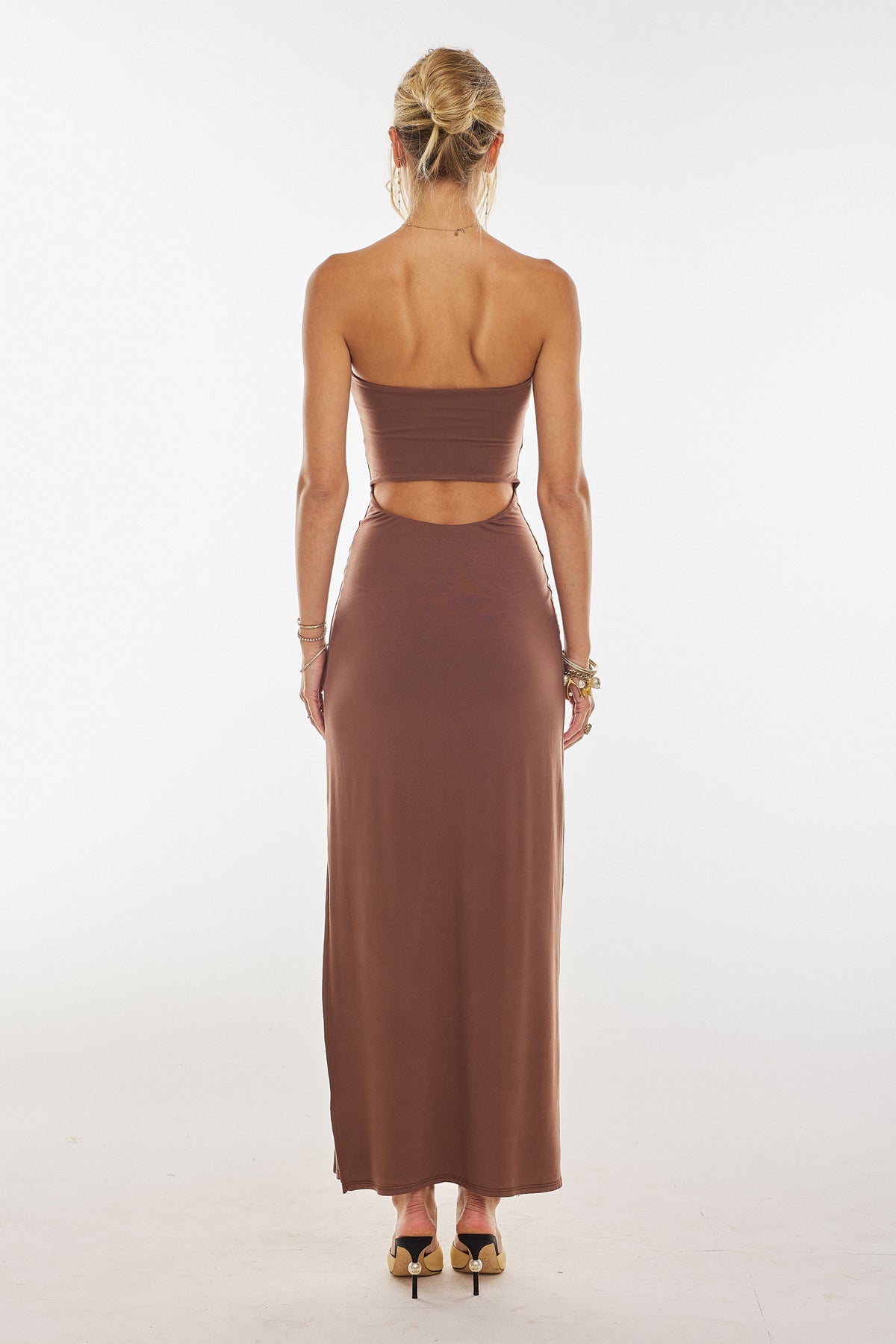 Demi Dress in Toffee Knit