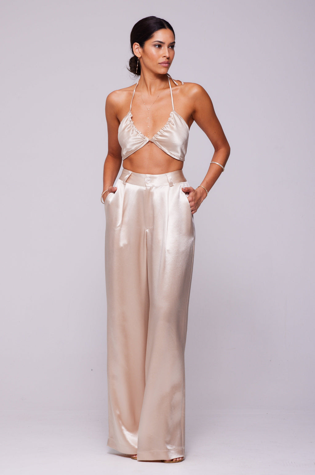 Sasha Trouser in Champagne