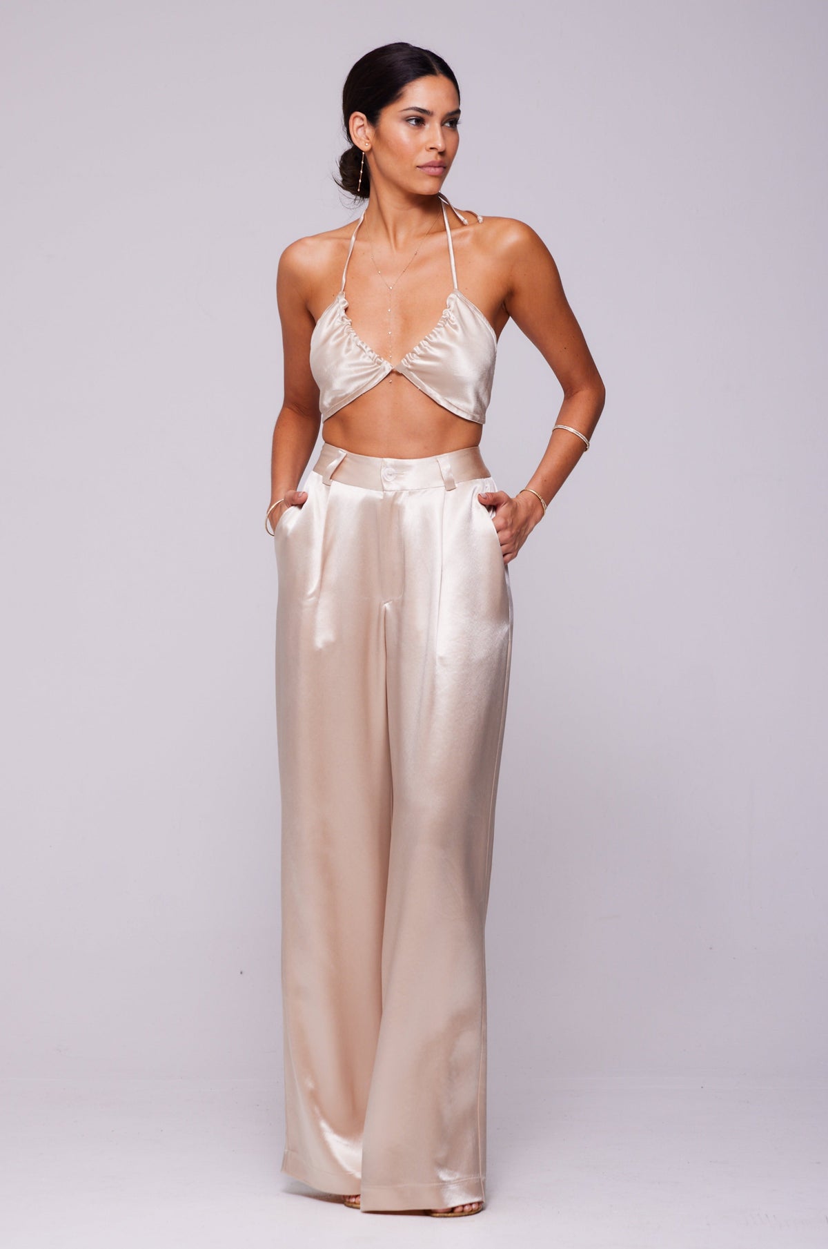 Sasha Trouser in Champagne