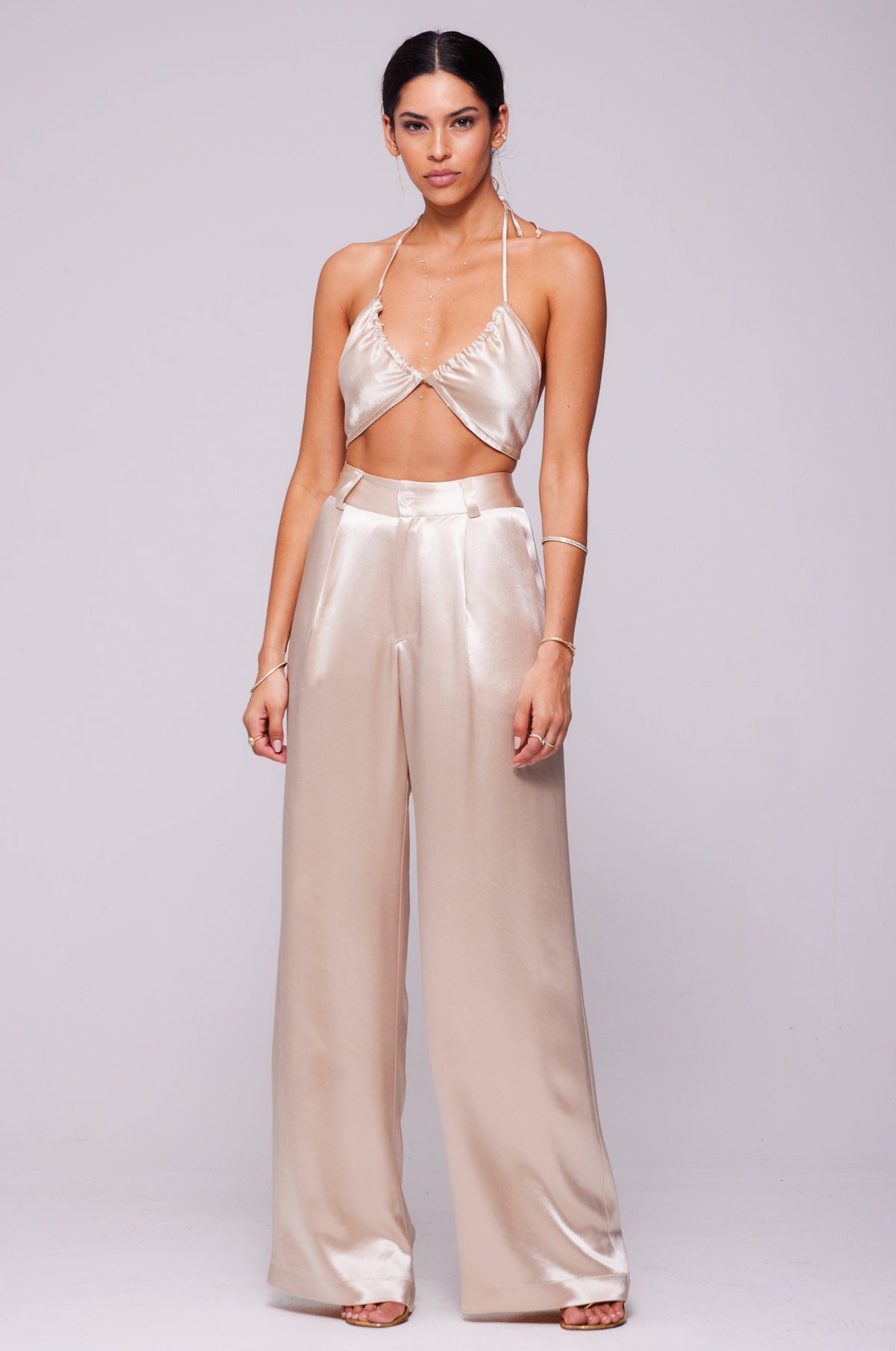 Sasha Trouser in Champagne