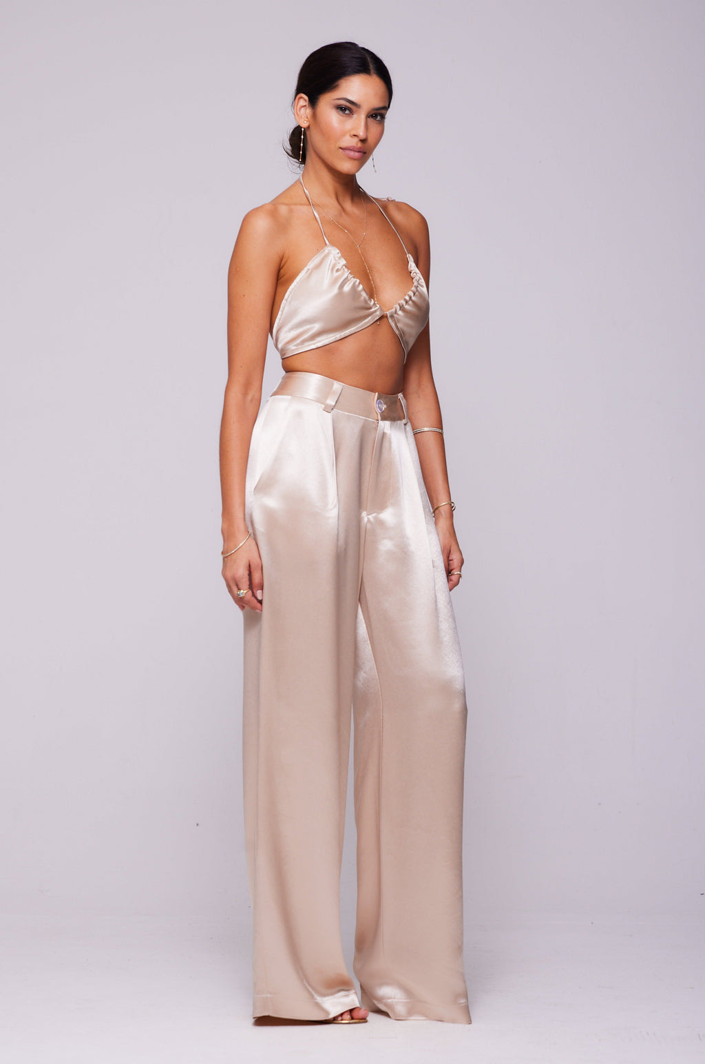 Sasha Trouser in Champagne