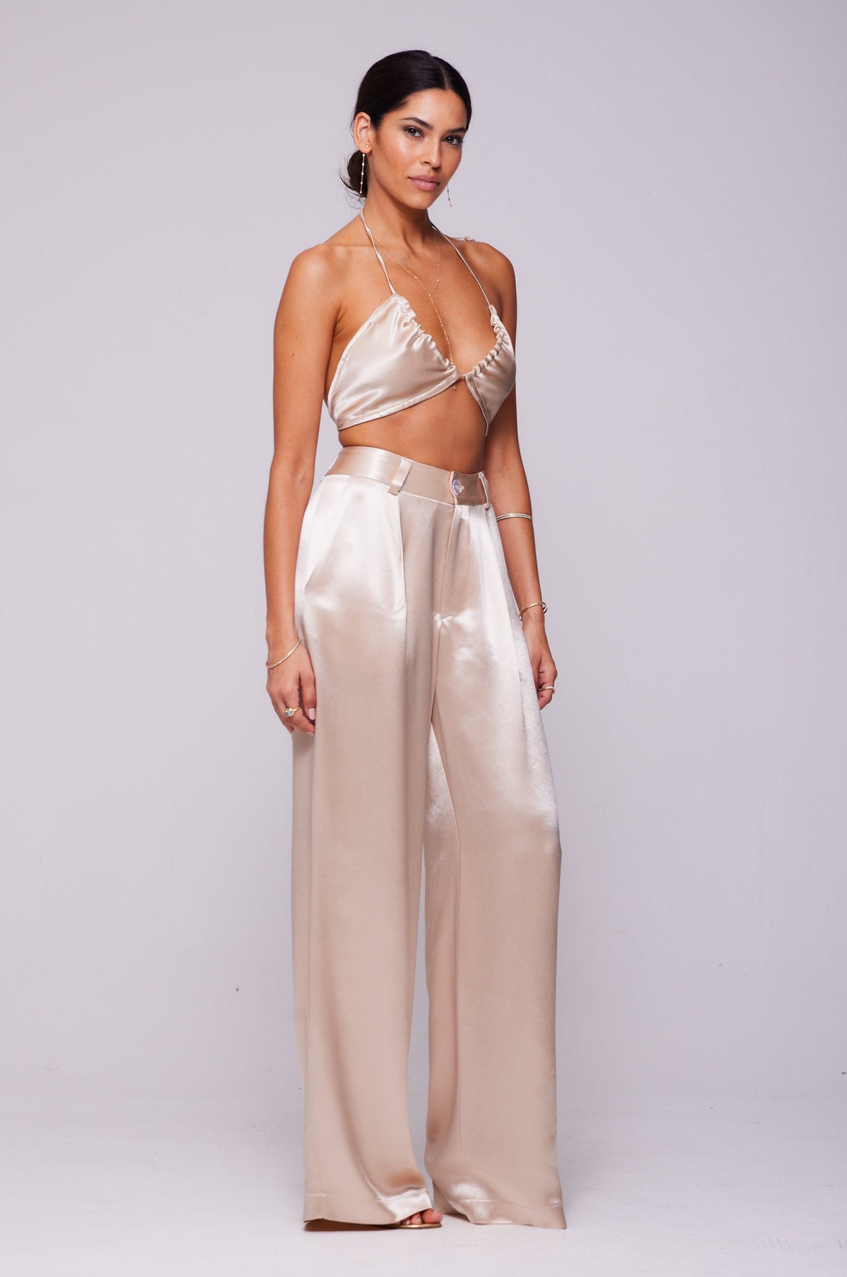 Sasha Trouser in Champagne
