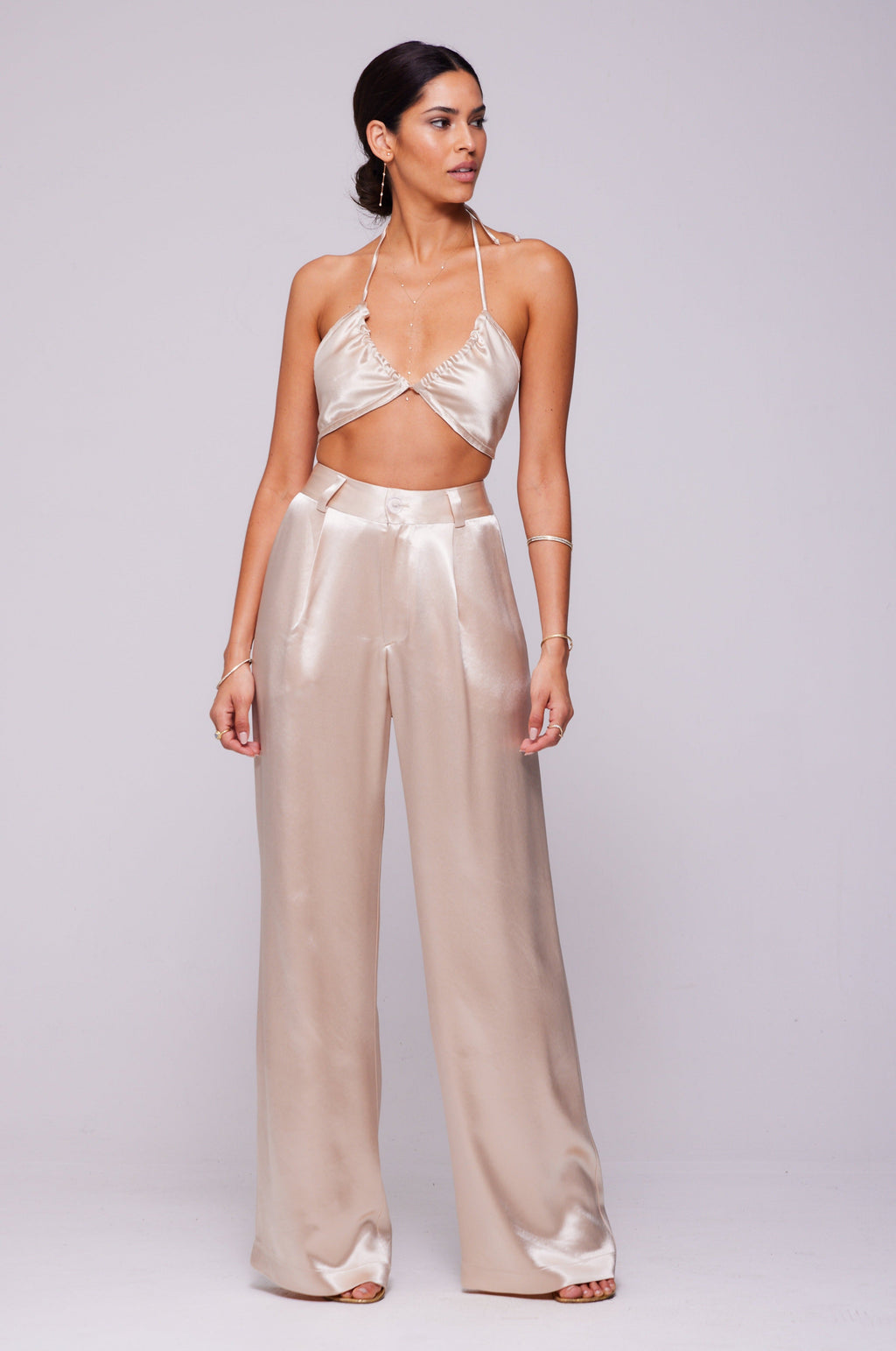 Sasha Trouser in Champagne