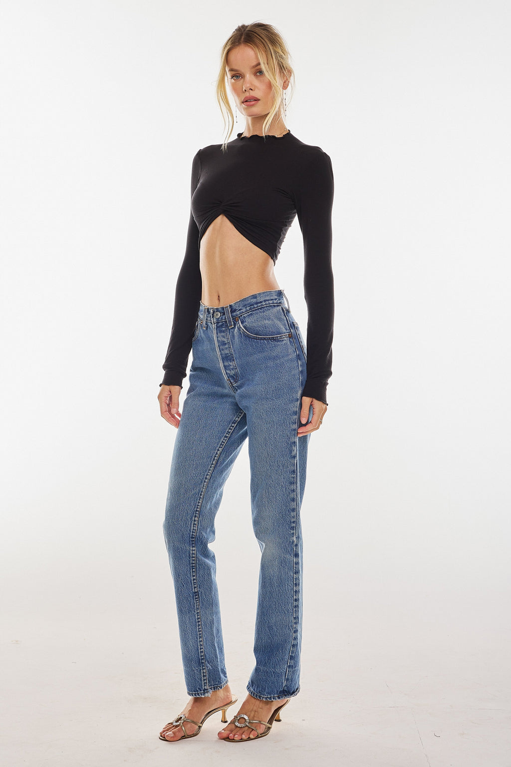 Shelby Top in Black Knit